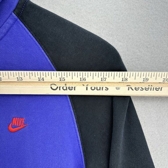 2011 Nike Color-Block Zip Up Hoodie Women's M Sportswear‎ Y2K Purple Workout Gym - Picture 3 of 10